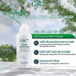 Sữa rửa mặt dạng bột cho da dầu mụn, sạch sâu, giảm nhờn GSC Enzyme Wash Powder 80g - Hàn Quốc 3