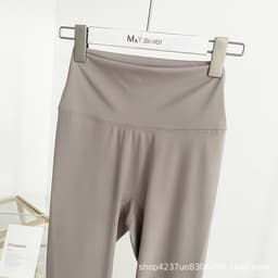 Quần tập gym,yoga,pilates legging nữ vải Lulu cao cấp bản eo 9p thun mềm mát gen bụng QC(có sẵn) 4