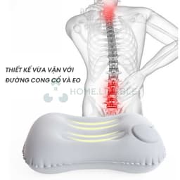 gối bơm hơi,Gối tự bơm hơi,Gối kê cổ du lịch,Gấp gọn dễ dàng, tiện lợi cất giữ,Không cần bơm hơi bằng miệng,Bảo vệ cổ 7