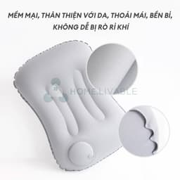 gối bơm hơi,Gối tự bơm hơi,Gối kê cổ du lịch,Gấp gọn dễ dàng, tiện lợi cất giữ,Không cần bơm hơi bằng miệng,Bảo vệ cổ 8