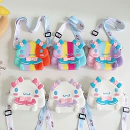 [Lớn, vừa điện thoại] Túi xách silicon pop it Cinnamoroll đeo chéo đựng lì xì thời trang 1