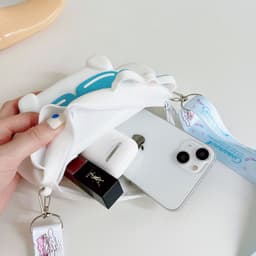[Lớn, vừa điện thoại] Túi xách silicon pop it Cinnamoroll đeo chéo đựng lì xì thời trang 3
