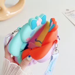 [Lớn, vừa điện thoại] Túi xách silicon pop it Cinnamoroll đeo chéo đựng lì xì thời trang 5
