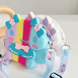 [Lớn, vừa điện thoại] Túi xách silicon pop it Cinnamoroll đeo chéo đựng lì xì thời trang 7
