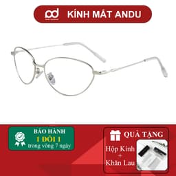 Gọng kính thời trang nữ ANDU dáng mắt mèo chống tia UV chất liệu kim loại phong cách Y2K - 8177 1