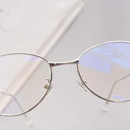Gọng kính thời trang nữ ANDU dáng mắt mèo chống tia UV chất liệu kim loại phong cách Y2K - 8177 5