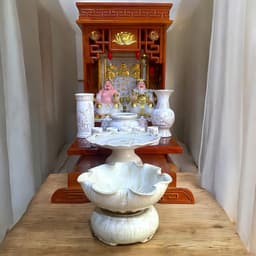 Set ban thần tài bạch ngọc nổi RỒNG VIỆT, bộ thờ thần tài đầy đủ cho gia chủ mệnh kim, thuỷ 2
