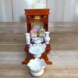 Set ban thần tài bạch ngọc nổi RỒNG VIỆT, bộ thờ thần tài đầy đủ cho gia chủ mệnh kim, thuỷ 5