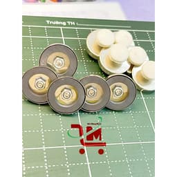 Combo 10 Cục Nam Châm Hít Bảng Size D27 Có Núm Trắng Cầm Tiện Lợi/Giúp Hít Giấy, Bản Vẽ, Bài Thuyết Trình Chắc Chắn 4