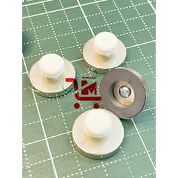 Combo 10 Cục Nam Châm Hít Bảng Size D32 Có Núm Trắng Cầm Tiện Lợi/Giúp Hít Giấy, Bản Vẽ, Bài Thuyết Trình Chắc Chắn 4