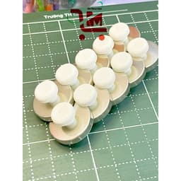 Combo 10 Cục Nam Châm Hít Bảng Size D32 Có Núm Trắng Cầm Tiện Lợi/Giúp Hít Giấy, Bản Vẽ, Bài Thuyết Trình Chắc Chắn 1