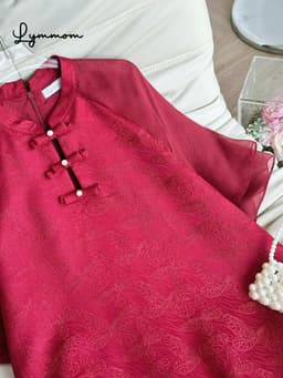 [SALE TẾT] LYMMOM - Áo Dài Bầu Thiết Kế , Áo Dài Cách Tân Triết Mộc Miên Gấm Hồ Điệp Cao Cấp - VB161 9