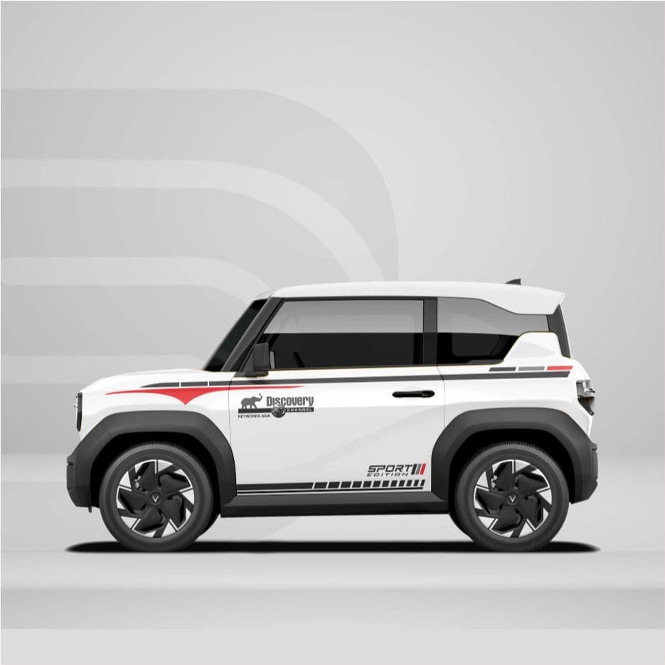 [HỎA TỐC] Decal Stickers cho xe VF3 - Dán xe bằng Sticker Thể Thao - Bộ Decal chất lượng cao Temxe.Net
