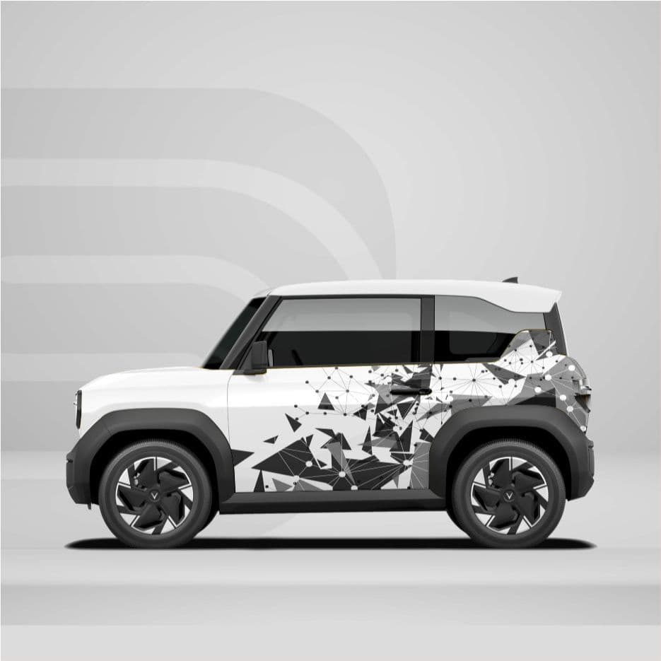 [HỎA TỐC] Decal dán xe VF3 - Sticker chất lượng cao - Bộ decal 2 bên cho VF3 Temxe.Net