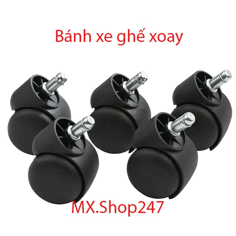 Bánh ghế xoay văn phòng, ghế xoay gaming, ghế spa.