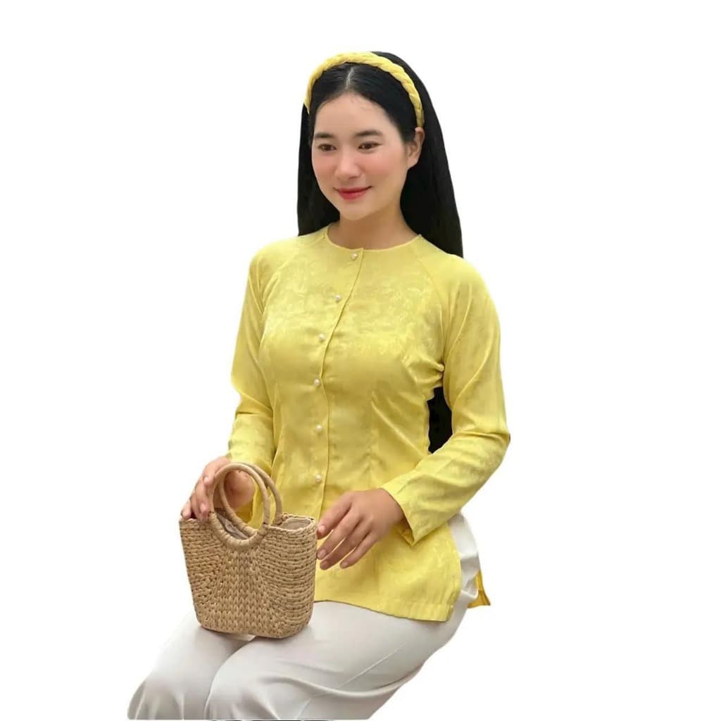 (BÀ BA GẤM HOA Bigsize) Trang phục truyền thống, đồ đi chùa mẫu nữ vải gấm 7XL - MAY SỈ BÀ BA THEO YÊU CẦU