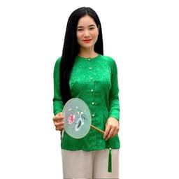 (BÀ BA GẤM HOA Bigsize) Trang phục truyền thống, đồ đi chùa mẫu nữ vải gấm 7XL - MAY SỈ BÀ BA THEO YÊU CẦU 7
