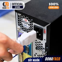 Dây điện cấp nguồn 1.8m lõI đồng dùng cho máy tính, máy in, nồI cơm đIện 7