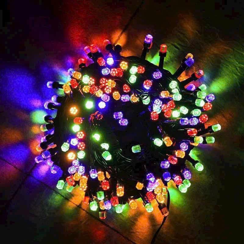 DÂY ĐÈN LED KIM CƯƠNG NHÁY TRANG TRÍ 20M, DÙNG ĐIỆN