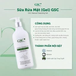 Sữa rửa mặt dạng gel làm sạch sâu GSC Natural Cleansing Gel 500ml (chuyên dùng cho spa) 3