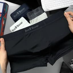 [ COMBO 5C] Quần Lót Nam Boxer Thun Lạnh Kháng Khuẩn Thoáng Khí Co Giãn 4 Chiều Set 5 Màu BO01 2