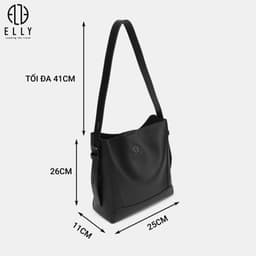 Túi Xách Nữ Da Thật ELLY ET190 Túi Đeo Vai Đeo Chéo Cao Cấp Sang Trọng Thanh Lịch Công Sở Chính Hãng 3