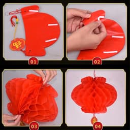 Combo 100 Đèn Lồng Đỏ Chữ Phúc DIDOOGLT Trang Trí Đám Cưới Lễ Hội Ngày Tết 6