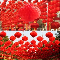 Combo 100 Đèn Lồng Đỏ Chữ Phúc DIDOOGLT Trang Trí Đám Cưới Lễ Hội Ngày Tết 2
