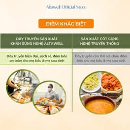 Khăn Y Tế Gừng Nghệ Altawell - Hỗ Trợ Làm Sạch Khử Mùi Giữ Ấm, Dùng Được Cho Mẹ Bầu, Mẹ Sau Sinh 7