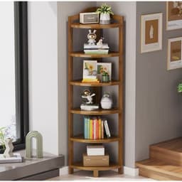 Kệ Góc Gỗ Tre 5 Tầng Đa Năng - Kệ Góc Phòng Khách, Kệ Trang Trí Góc Tường Cao Cấp 3