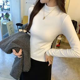 [LÓT LÔNG] Áo cổ 3p dài tay giữ nhiệt chất zip giữ ấm tốt Justdun A26 7