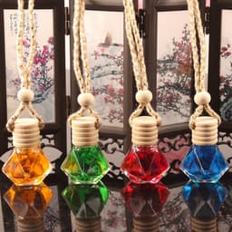 Tinh dầu nước hoa treo xe Ô Tô khử mùi trang trí, nước hoa chai thủy tinh treo xe, khử mùi tủ quần áo dung tích 10ml 7