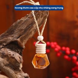 Tinh dầu nước hoa treo xe Ô Tô khử mùi trang trí, nước hoa chai thủy tinh treo xe, khử mùi tủ quần áo dung tích 10ml 5