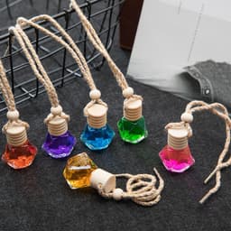 Tinh dầu nước hoa treo xe Ô Tô khử mùi trang trí, nước hoa chai thủy tinh treo xe, khử mùi tủ quần áo dung tích 10ml 4