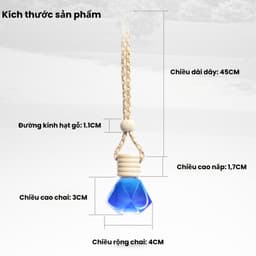 Tinh dầu nước hoa treo xe Ô Tô khử mùi trang trí, nước hoa chai thủy tinh treo xe, khử mùi tủ quần áo dung tích 10ml 9