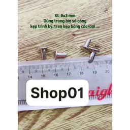 (hơn 260c) Túi 100g Đinh Tán Rỗng 8x3mm - 100g Đinh Mũ Bảo Hiểm - Đinh tán mũ 4