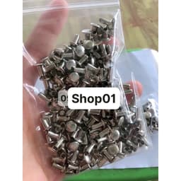 (hơn 260c) Túi 100g Đinh Tán Rỗng 8x3mm - 100g Đinh Mũ Bảo Hiểm - Đinh tán mũ 3