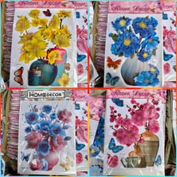 Tranh Hoa Nổi 3D, Tranh Dán Tường Bình Hoa 3D trang trí nhà đón Tết 2024 8