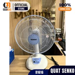 | Hỏa tốc | Quạt để bàn Senko B1616 lồng 40cm 47W 3 cấp gió mạnh để phòng ngủ bảo hành 24 tháng 7