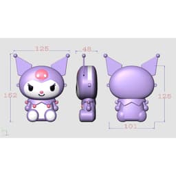 [Lớn, vừa điện thoại] Túi xách silicon hình Kuromi cho bạn gái đeo chéo đựng lì xì thời trang bé gái 6