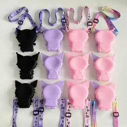 Túi xách silicon Kuromi cho bé trai bé gái đeo chéo đựng bì lì xì thời trang hot trend Tết 2