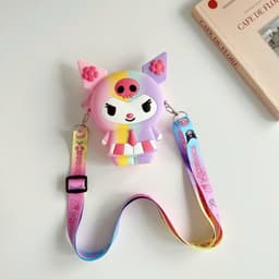 Túi xách silicon hình Kuromi bạn gái đeo chéo đựng bì lì xì thời trang quà tặng hot trend 2