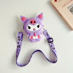 Túi xách silicon hình Kuromi bạn gái đeo chéo đựng bì lì xì thời trang quà tặng hot trend 4