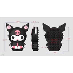 Túi xách silicon hình Kuromi bạn gái đeo chéo đựng bì lì xì thời trang quà tặng hot trend 8