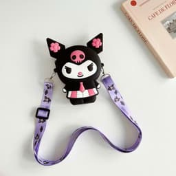 Túi xách silicon hình Kuromi bạn gái đeo chéo đựng bì lì xì thời trang quà tặng hot trend 9