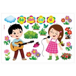 (Có sẵn) TRANH GÓC Mầm Non - Góc Âm Nhạc 1
