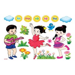 (Có sẵn) TRANH GÓC Mầm Non - Góc Âm Nhạc 2