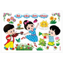 (Có sẵn) TRANH GÓC Mầm Non - Góc Âm Nhạc 3