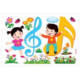 (Có sẵn) TRANH GÓC Mầm Non - Góc Âm Nhạc 6