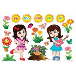 (Có sẵn) TRANH GÓC Mầm Non - Góc Âm Nhạc 9